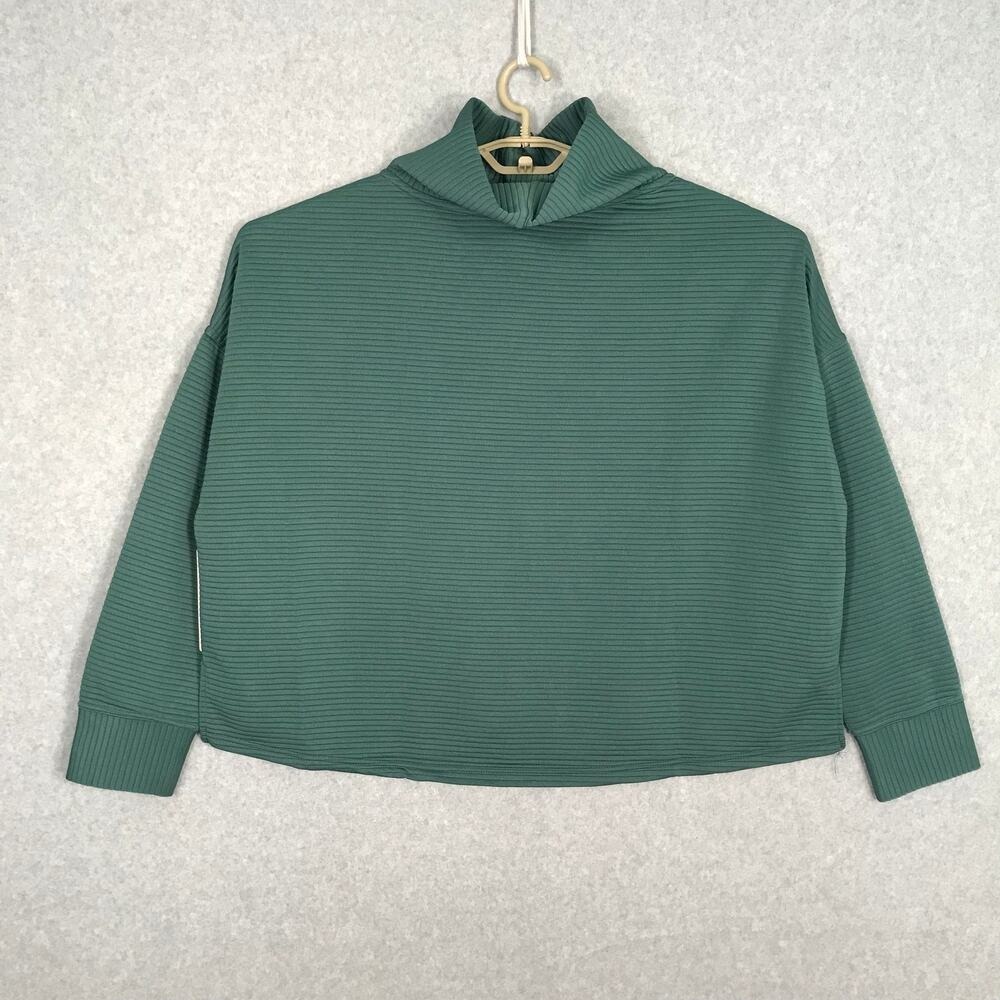 Danskin Ridge Cowl Pullover‎ Sweatshirt XL Ribbed Oversized Boxy Comfy Lounge - Picture 5 of 11